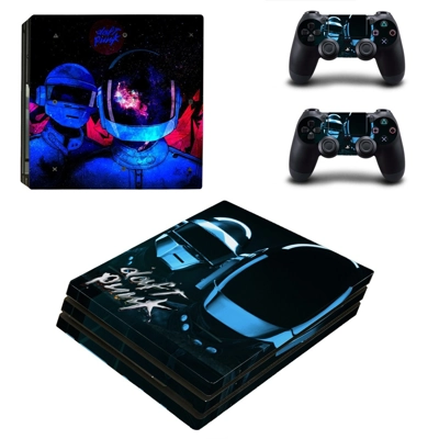 Daft Punk decal skin for PS4 Pro Console and 2 Controllers