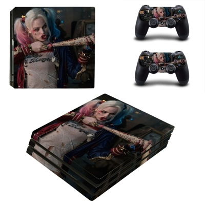 Harley Quinn decal skin for PS4 Pro Console and 2 Controllers