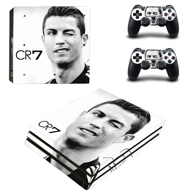 Cristiano Ronaldo decal skin for PS4 Pro Console and 2 Controllers