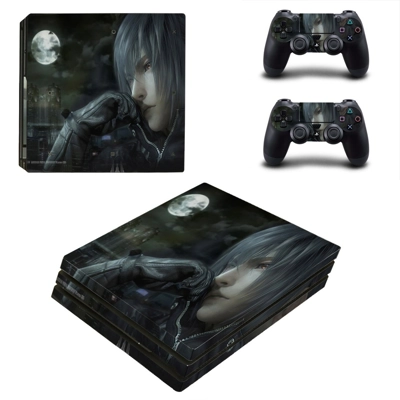 Final Fantasy 15 decal skin for PS4 Pro Console and 2 Controllers
