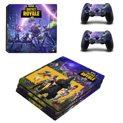 Fortnite decal skin for PS4 Pro Console and 2 Controllers