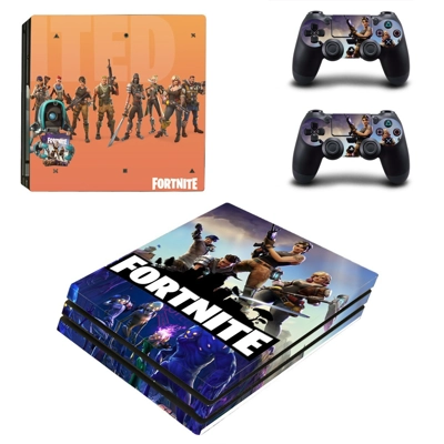 Fortnite decal skin for PS4 Pro Console and 2 Controllers