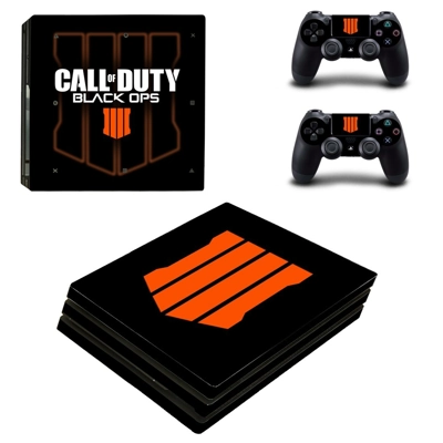 Call of Duty Black ops 4 decal skin for PS4 Pro Console and 2 Controllers
