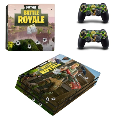 Fortnite decal skin for PS4 Pro Console and 2 Controllers