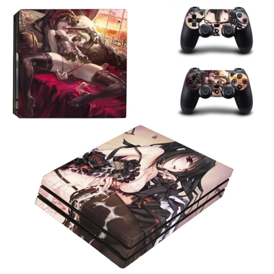 Kurumi Tokisaki decal skin for PS4 Pro Console and 2 Controllers