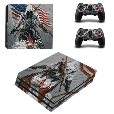 Assassin's creed decal skin for PS4 Pro Console and 2 Controllers