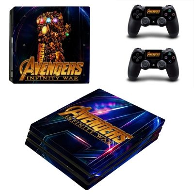 Avengers infinity war decal skin for PS4 Pro Console and 2 Controllers