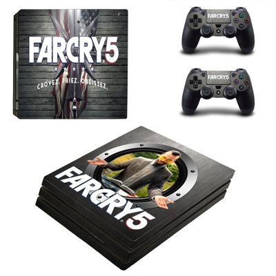 Far Cry 5 decal skin for PS4 Pro Console and 2 Controllers