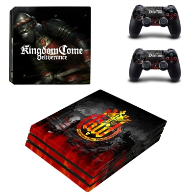 Kingdom Come Deliverance decal skin for PS4 Pro Console and 2 Controllers