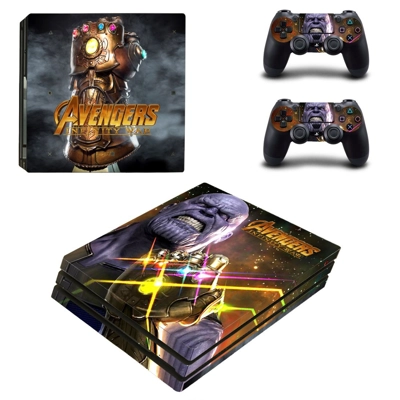Avengers infinity war decal skin for PS4 Pro Console and 2 Controllers