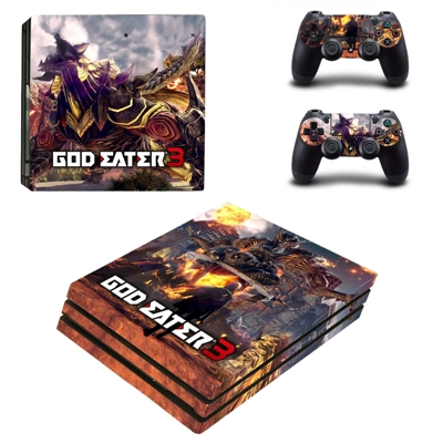 God Eater 3 decal skin for PS4 Pro Console and 2 Controllers
