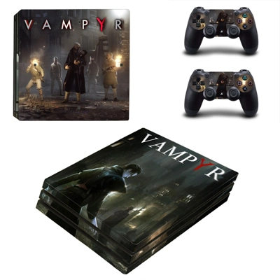 Vampyr decal skin for PS4 Pro Console and 2 Controllers