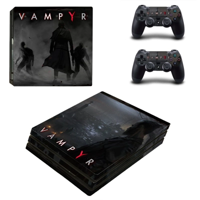Vampyr decal skin for PS4 Pro Console and 2 Controllers