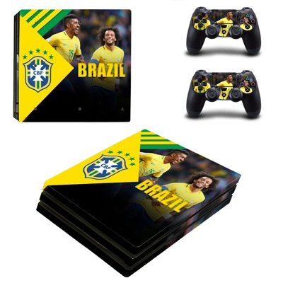 Brazilian Football Confederation decal skin for PS4 Pro Co..