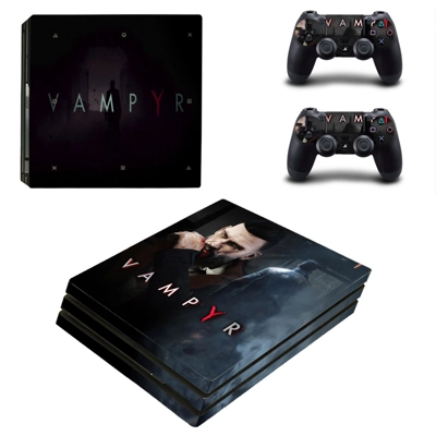 Vampyr decal skin for PS4 Pro Console and 2 Controllers