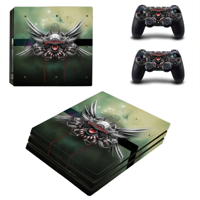 Abstract Wallpaper decal skin for PS4 Pro Console and 2 Controllers