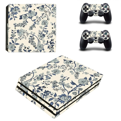 Floral Wallpaper decal skin for PS4 Pro Console and 2 Cont..
