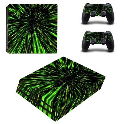 Abstract wallpaper decal skin for PS4 Pro Console and 2 Controllers