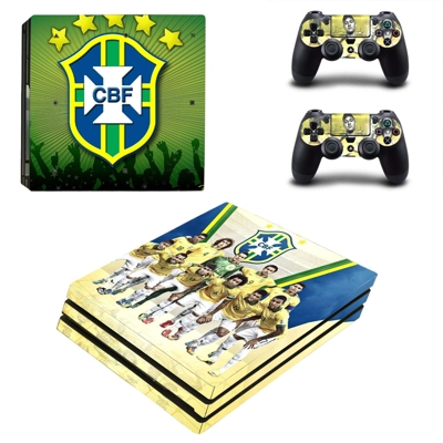 Brazilian Football Confederation decal skin for PS4 Pro Co..