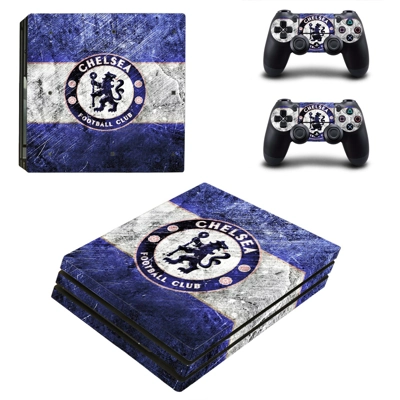 Chelsea FC decal skin for PS4 Pro Console and 2 Controllers
