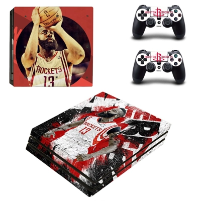 James Harden decal skin for PS4 Pro Console and 2 Controllers