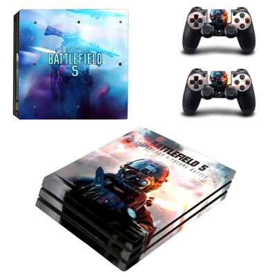 Battlefield 5 decal skin for PS4 Pro Console and 2 Control..