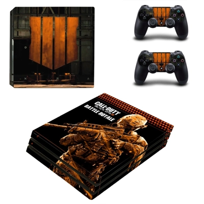 Call of Duty black ops 4 decal skin for PS4 Pro Console and 2 Controllers