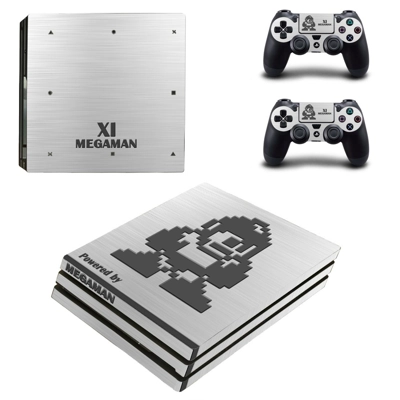 Mega Man 11 decal skin for PS4 Pro Console and 2 Controllers