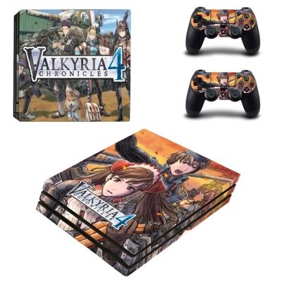 Valkyria Chronicles 4 decal skin for PS4 Pro Console and 2 Controllers