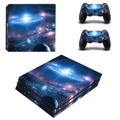 Galaxy Wallpaper decal skin for PS4 Pro Console and 2 Cont..