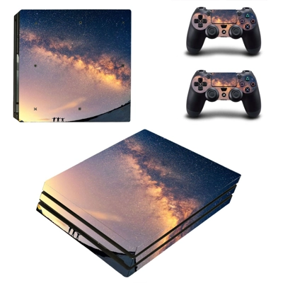 Sky wallpaper decal skin for PS4 Pro Console and 2 Controllers