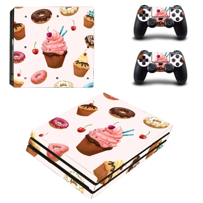 Fast food decal skin for PS4 Pro Console and 2 Controllers