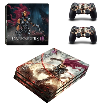 Dark Souls 3 decal skin for PS4 Pro Console and 2 Controllers