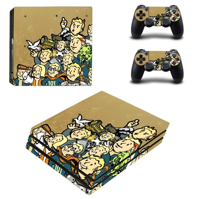 Vault Boy decal skin for PS4 Pro Console and 2 Controllers