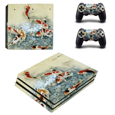 Fish Wallpaper decal skin for PS4 Pro Console and 2 Controllers