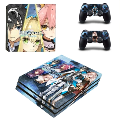 Fate Extella Link decal skin for PS4 Pro Console and 2 Controllers