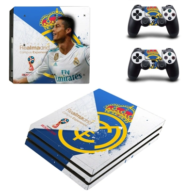 Cristiano Ronaldo decal skin for PS4 Pro Console and 2 Controllers