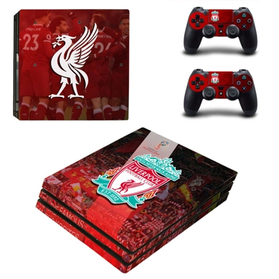 Liverpool FC decal skin for PS4 Pro Console and 2 Controllers