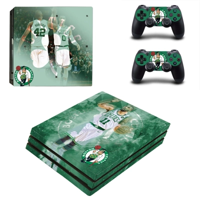 Boston Celtics decal skin for PS4 Pro Console and 2 Controllers