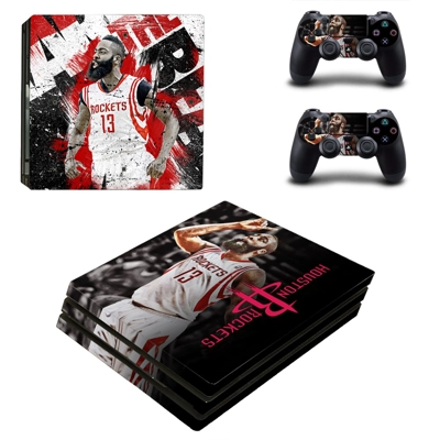 Houston Rockets decal skin for PS4 Pro Console and 2 Controllers