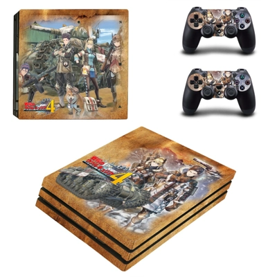 Valkyria Chronicles 4 decal skin for PS4 Pro Console and 2 Controllers