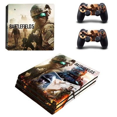 Battlefield 5 decal skin for PS4 Pro Console and 2 Control..