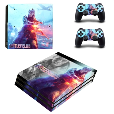 Battlefield 5 decal skin for PS4 Pro Console and 2 Controllers