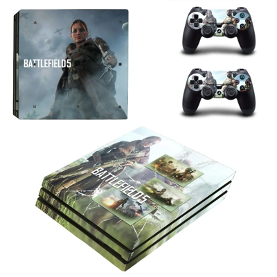 Battlefield 5 decal skin for PS4 Pro Console and 2 Controllers