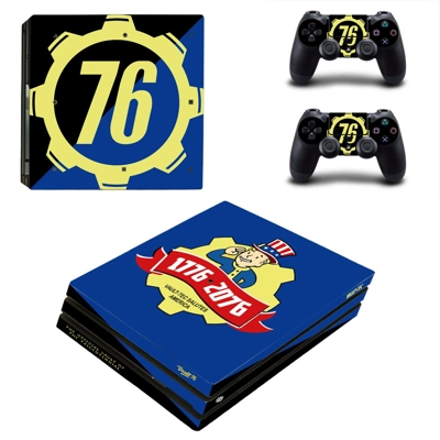 Fallout 76 decal skin for PS4 Pro Console and 2 Controllers
