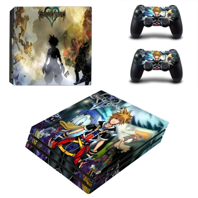 Kingdom Hearts decal skin for PS4 Pro Console and 2 Contro..