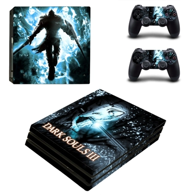 Dark Souls 3 decal skin for PS4 Pro Console and 2 Controllers