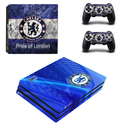 Chelsea FC decal skin for PS4 Pro Console and 2 Controllers
