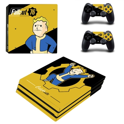 Fallout 76 decal skin for PS4 Pro Console and 2 Controllers