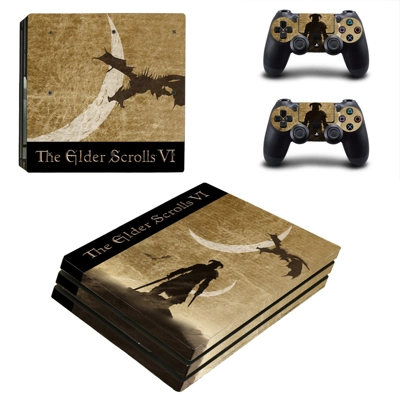 The Elder Scrolls 6 decal skin for PS4 Pro Console and 2 Controllers